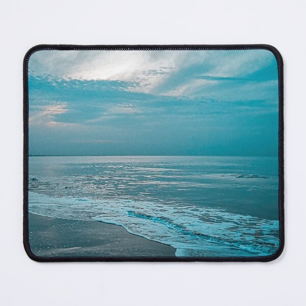 Item preview, summer sunset & calm blue waves designed and sold by anisbbmbrush.