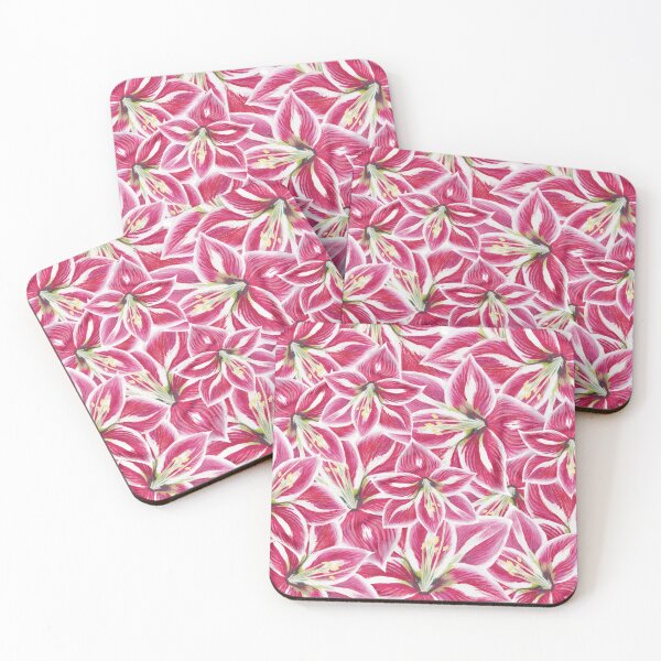 Item preview, Amaryllis pink flowers  designed and sold by AleFairyland.