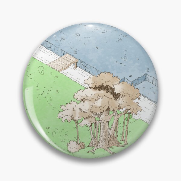 Item preview, Isometric Vietnam Wooden Bridge 2 and Banya Tree 2 - Green and Blue designed and sold by ravenainotenshi.