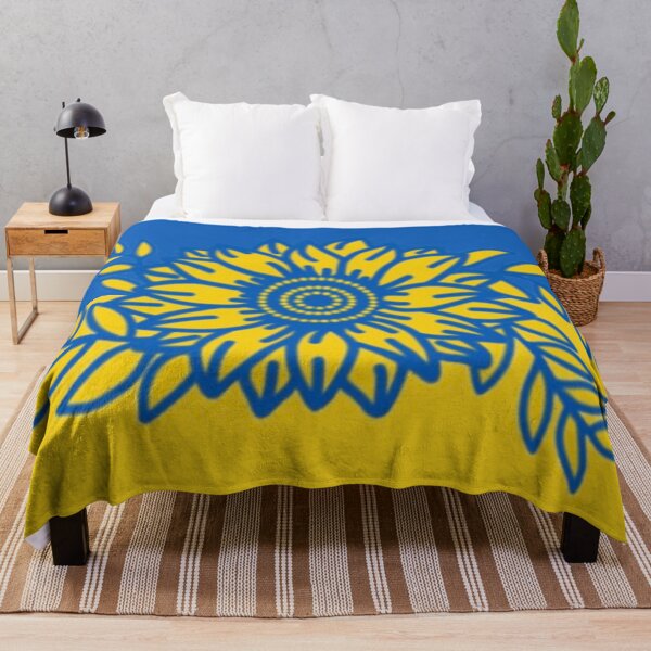 Item preview, Ukraine Sunflower And Olive Branch Flag designed and sold by radiantdark.