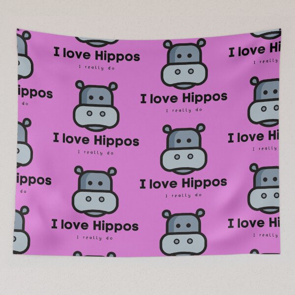 Item preview, I love Hippos, I really do  designed and sold by KoopTroop ⭐⭐⭐⭐⭐.