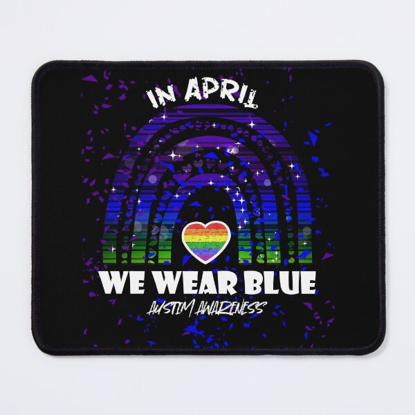 Item preview, In April we wear blue for autism awareness Day Rainbow designed and sold by Red123shop.
