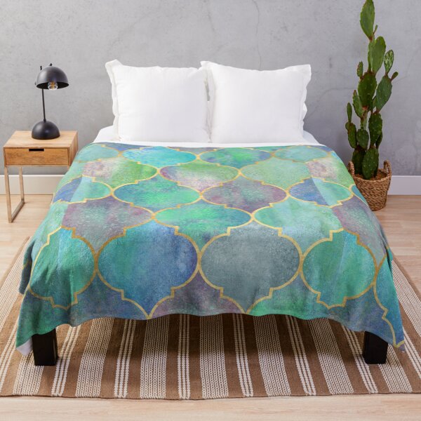 Item preview, Decorative Patterns Moroccan Tile Pattern Mermaid Scales designed and sold by ZestyFruit.
