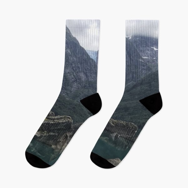 Item preview, Boat on a Lake With Mountains  designed and sold by nnprintdesign.