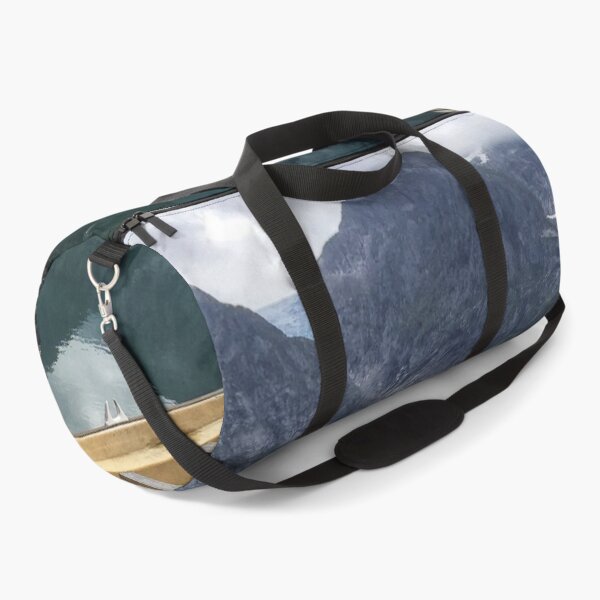 Item preview, Boat on a Lake With Mountains  designed and sold by nnprintdesign.