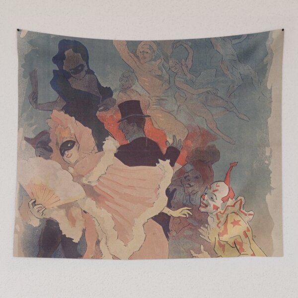 Item preview, Théâtre de lOpéra Carnaval 1894 - Jules Chéret - 1894 - Vintage Art designed and sold by RickE.