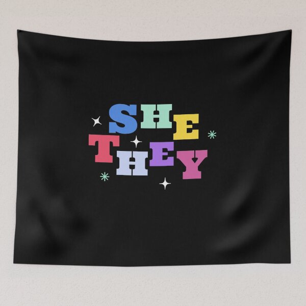 Item preview, She They Pronouns  designed and sold by MelmonSquad.