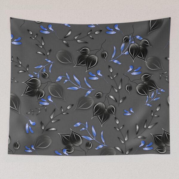 Item preview, Blue and Black Leaves designed and sold by ChantalDesign.