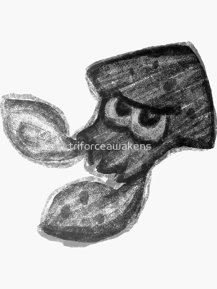 Imagen 3 de 3, Pegatina con la obra Sketch Squid, diseñada y vendida por triforceawakens.