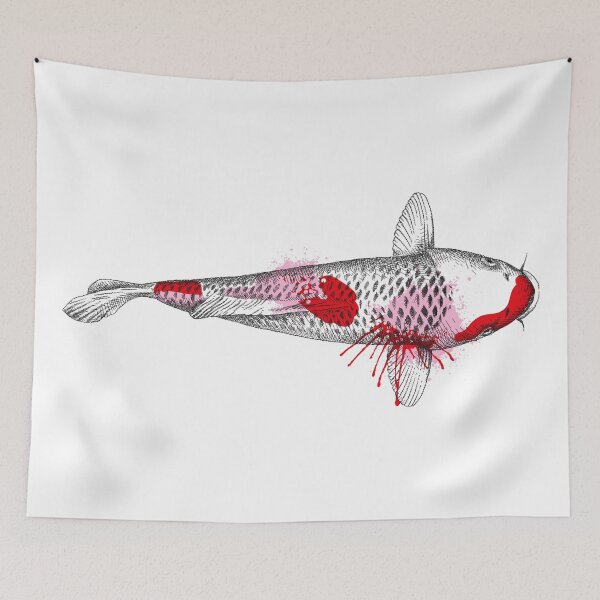 Item preview, Sketch of koi carp. designed and sold by Bokasana.