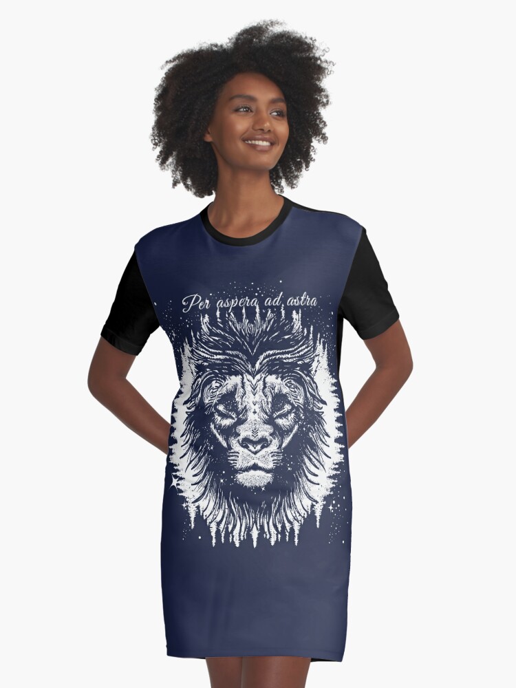 Esoteric Lion Graphic T Shirt Dress By Intueri Redbubble