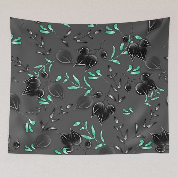 Item preview, Green and Black Leaves designed and sold by ChantalDesign.