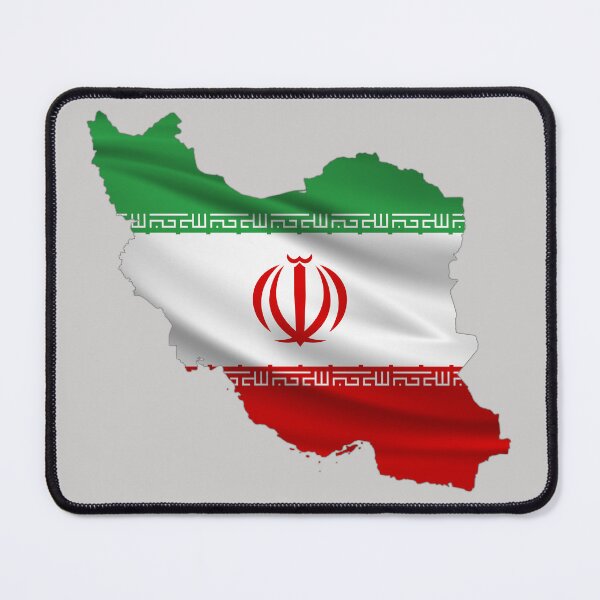 Item preview, Wavy Iranian Flag inside Map of Iran  designed and sold by mashmosh.