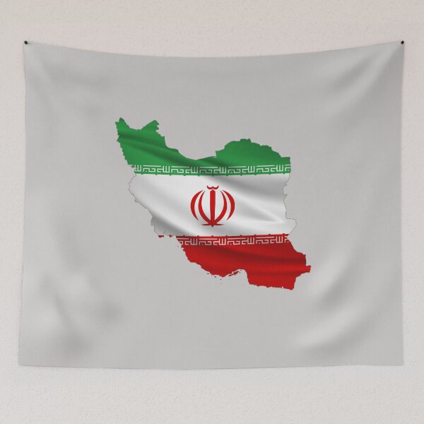 Item preview, Wavy Iranian Flag inside Map of Iran  designed and sold by mashmosh.