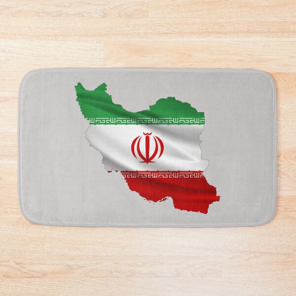 Item preview, Wavy Iranian Flag inside Map of Iran  designed and sold by mashmosh.