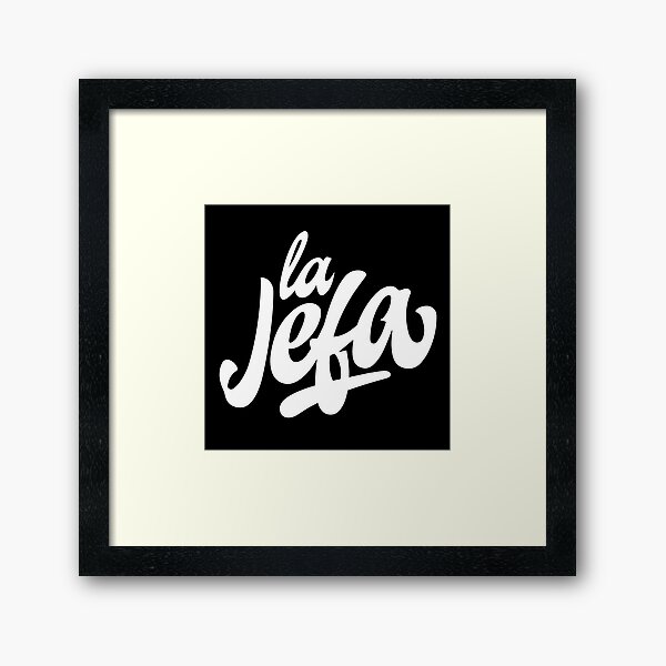 Vista previa del artículo con la obra «La jefa mamá», diseñado y vendido por LatinoPower.