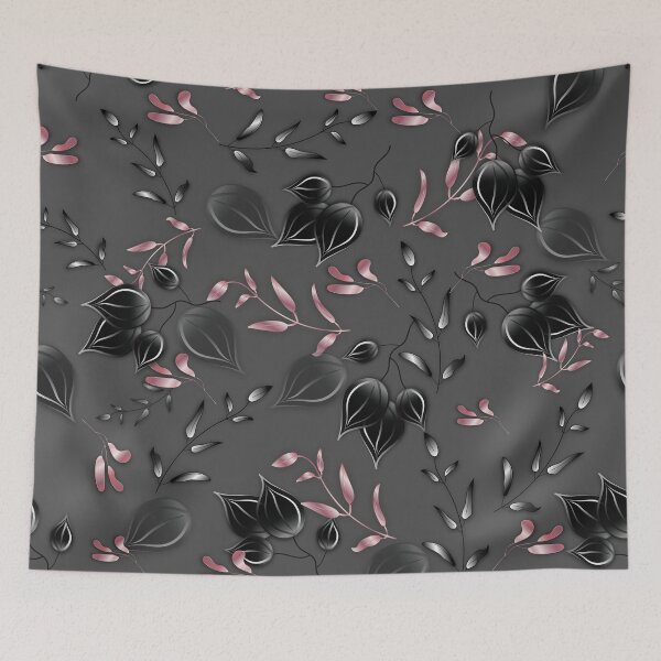 Item preview, Rose Gold and Black Leaves designed and sold by ChantalDesign.