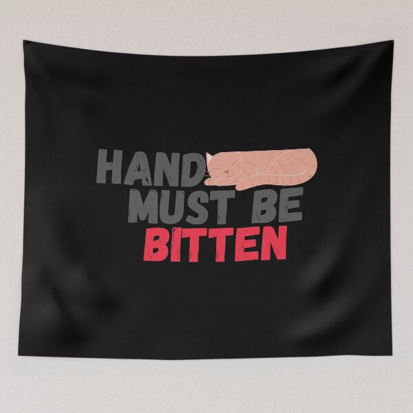 Item preview, Hand Must Be Bitten kitten lover cat bite hands designed and sold by DevinSanford.
