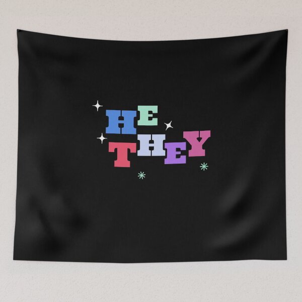 Item preview, He They Pronouns  designed and sold by MelmonSquad.