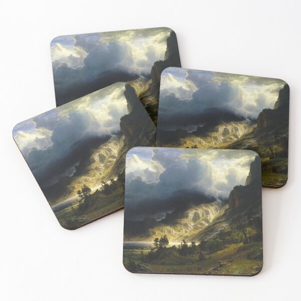 Item preview, A storm in the Rocky Mountains designed and sold by JapanHeavenArt.