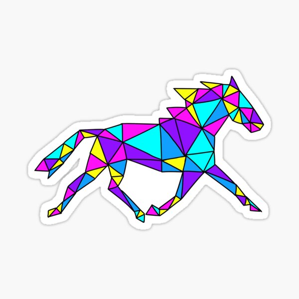 Aperçu de l'œuvre Cheval géométrique créée et vendue par jf-equineart.