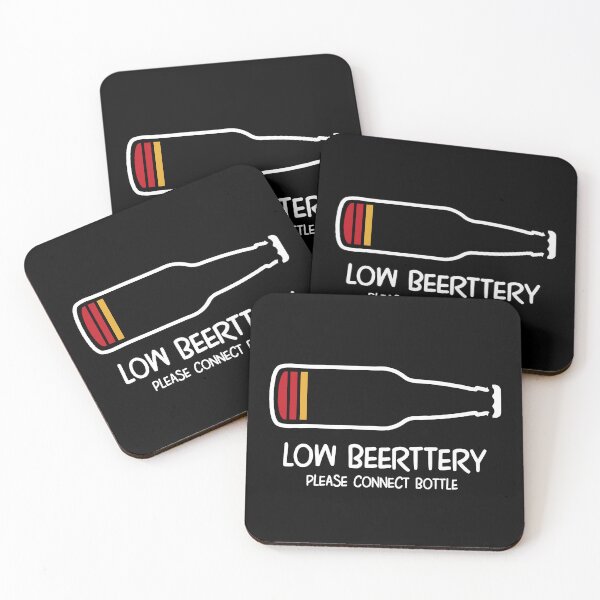 Item preview, Low beerttery please connect bottle, low battery beer parody designed and sold by VinagreShop.