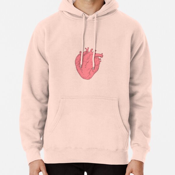 Human Heart Anatomy Drawing Pullover Hoodie for Sale by