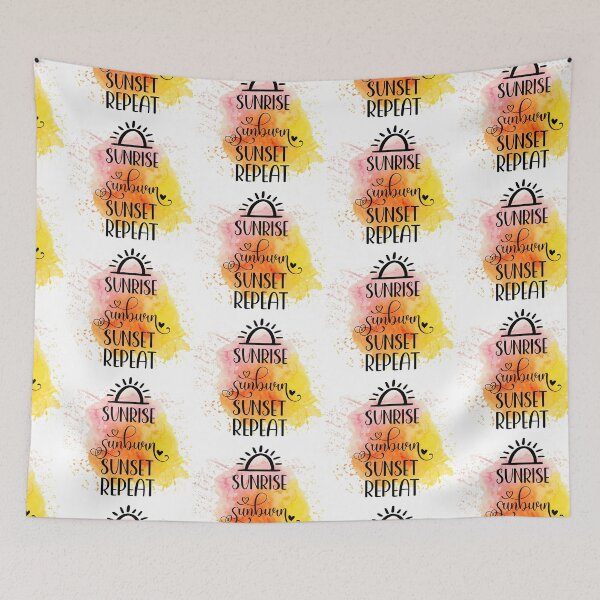 Item preview, Sunrise Sunburn Sunset Repeat I Beach Summer Gifts designed and sold by younghopes.