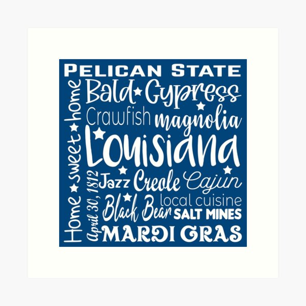 Louisiana Word Art