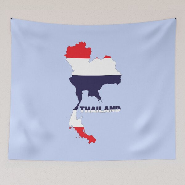 Item preview, Thai Flag inside Map of Thailand  designed and sold by mashmosh.