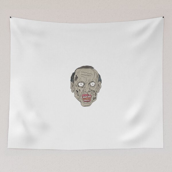 Item preview, Zombie Head Front Drawing designed and sold by patrimonio.