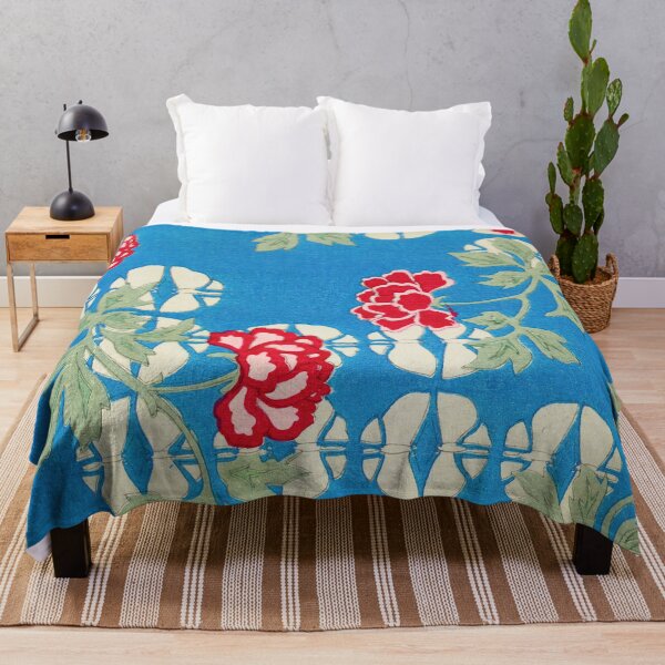 Item preview, Peony Floral Print Vintage Japanese Retro Pattern designed and sold by VintageArchive.
