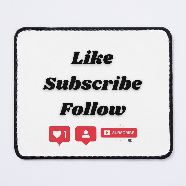 Item preview, Like, Follow, Subscribe  designed and sold by TrippyPosters.