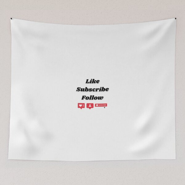 Item preview, Like, Follow, Subscribe  designed and sold by TrippyPosters.