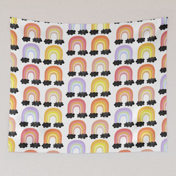 Item preview, Warm Tone Retro Rainbows designed and sold by GillianMeilin.