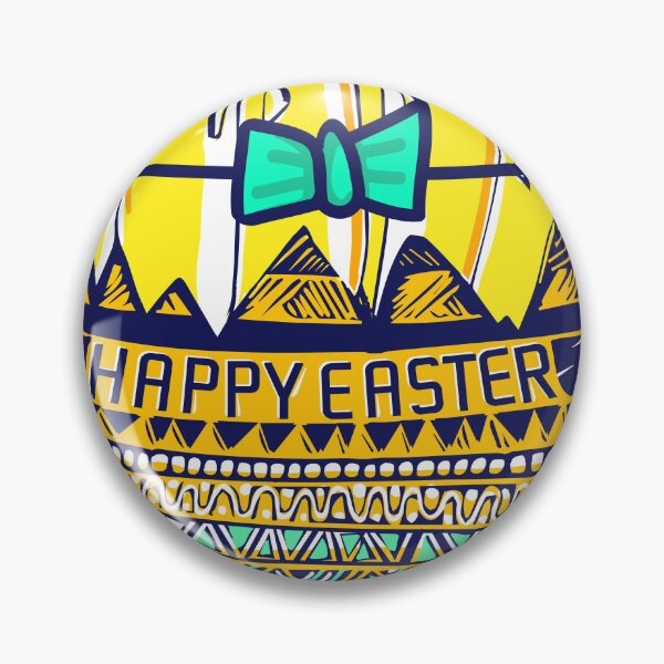 Item preview, Happy Easter day, Colorful Easter Egg Stickers, Magnets, Travel Mugs, Scarves, Bags, Tablet Cases & Skins, Blocks, Coasters, Art Board Prints, designed and sold by SpiralStairShop.