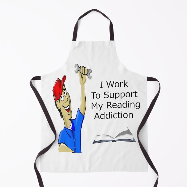 Item preview, i work to support my reading addiction designed and sold by Grimecrom.