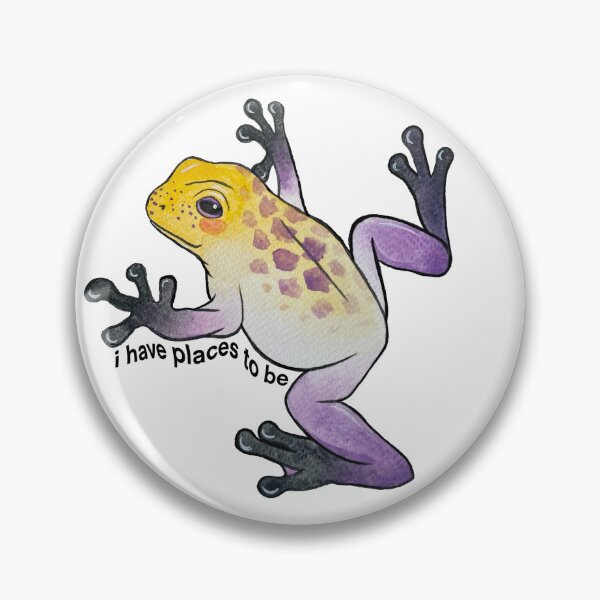 Item preview, Subtle Nonbinary Pride Frog designed and sold by anahitacreates.