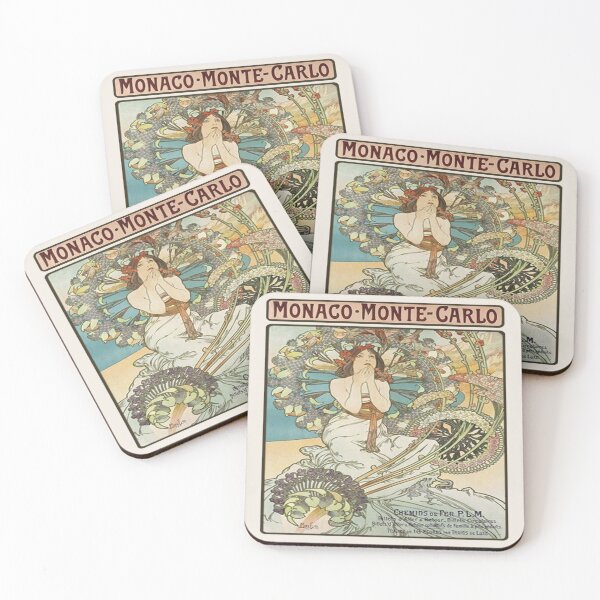 Item preview, Monaco Monte Carlo - Mucha 1897 Art Reproduction designed and sold by molamode.