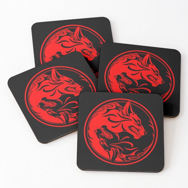 Item preview, Black and Red Yin Yang Wolves designed and sold by JeffBartels.
