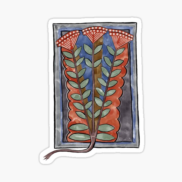 Vista previa del artículo con la obra «Rosa de tallo largo de herbario», diseñado y vendido por themaniculum.