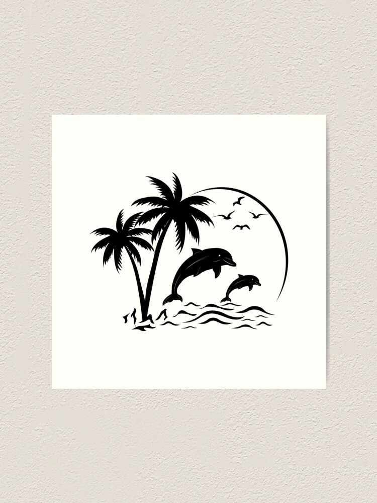 Palm tree, beach, summer, silhouette palm trees, hawaii,tropical