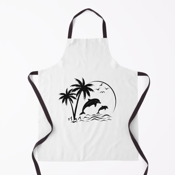 Item preview, Palm tree, beach, summer, silhouette palm trees, hawaii,tropical,dolphins designed and sold by Tanysl.