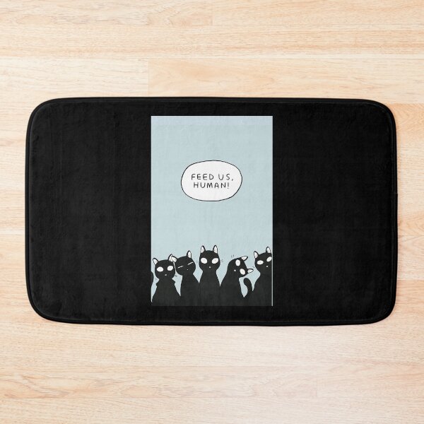 Item preview, Feed us, human! Funny Ideas Cat Lovers  designed and sold by linzhsantosf.