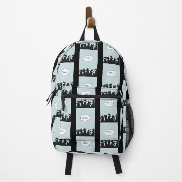 Item preview, Feed us, human! Funny Ideas Cat Lovers designed and sold by linzhsantosf.