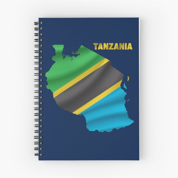 Item preview, Wavy Tanzanian Flag inside Map of Tanzania  designed and sold by mashmosh.