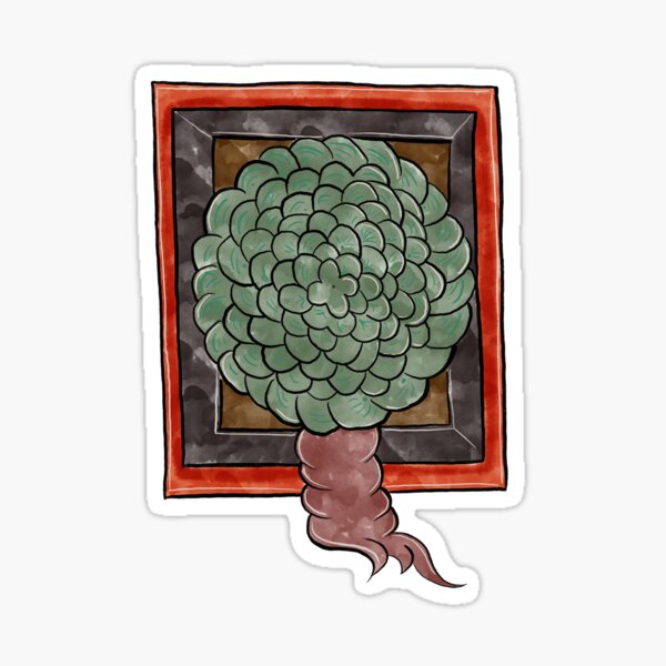 Vista previa del artículo con la obra «Herbario suculento medieval», diseñado y vendido por themaniculum.