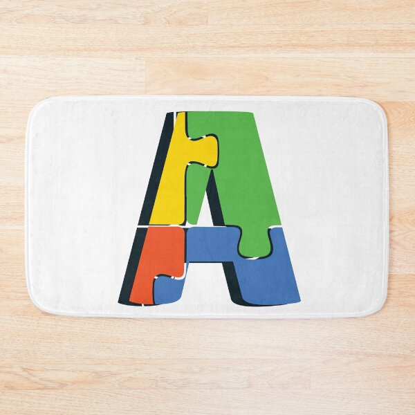 Item preview, Ornamental Letter A,  Autism Awareness, Initial Monogram Ornament, Cute Autism  designed and sold by PROMEN Creativity.
