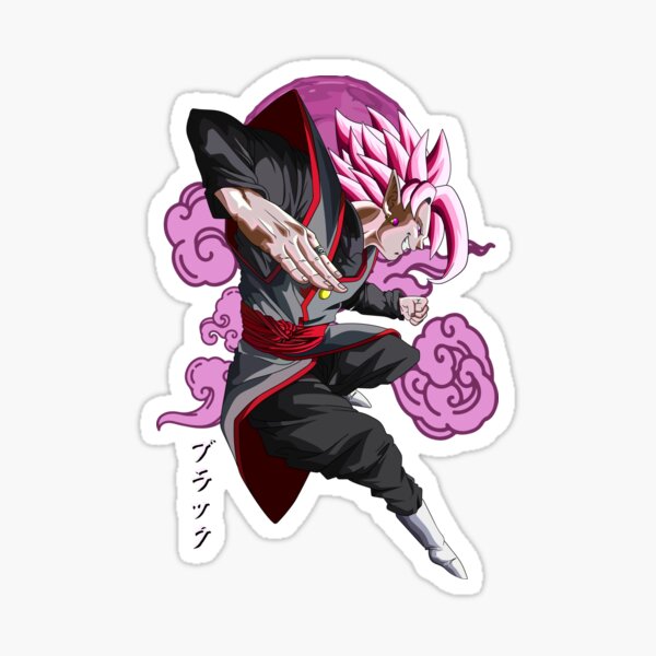 Goku Black Super Rose Power Sticker for Sale by CharlesMulder