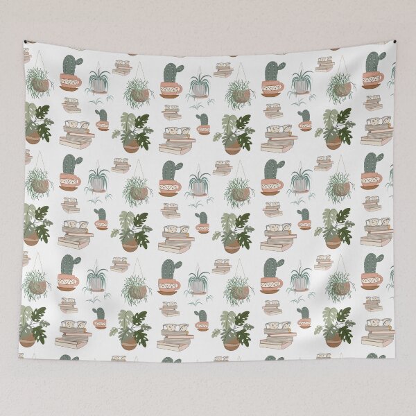 Item preview, Aesthetic Green Plants And Books Pack designed and sold by RihabPrint.